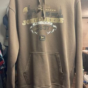 Brown John Deer Hoodie (L)